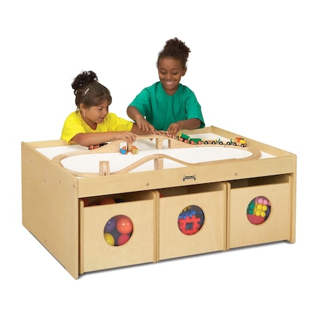 Jonti-Craft Activity Table, with 6 See-n-Wheel Bins 5752JC